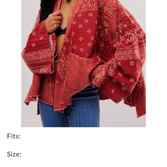 Free People Bandana Dreams Kimono - Picture 4 of 4